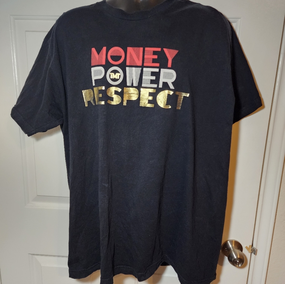 TMT THE MONEY TEAM FLOYD MAYWEATHER FIGHTER BOXING TEE T SHIRT Mens 2XL Black